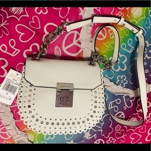 NWT Michael Kors Crochet Cecelia Cross Body Bag
